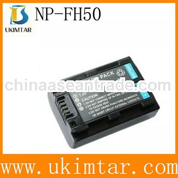 7.4V 1050mAh NP-FH50 for sony battery camera battery Digital Camera Battery factory supply