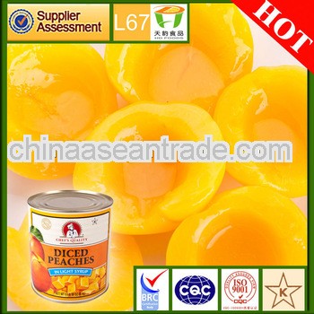 850g*12 fresh canned yellow peach halves