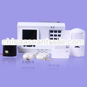 99 zone LCD auto-dial pstn wireless home alarm security system monitor
