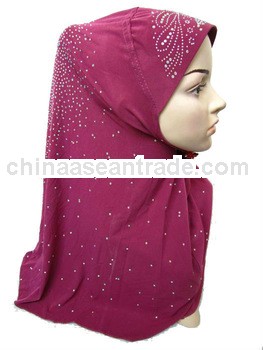 A553 Newest LONG HIJAB COVER WITH FULL crystal beading
