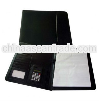 ADACF - 0182 custom design document folders / promotional leather conference folders / eco friendly 