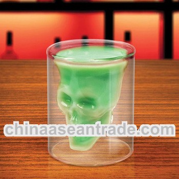 A beautiful gift ! High-profile design crystal cup skull shot cup