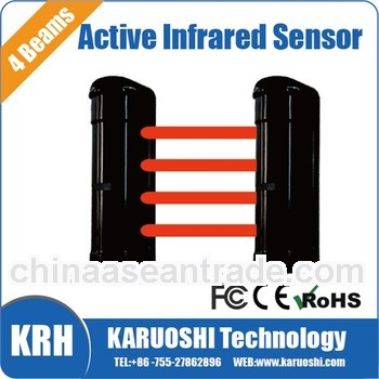 Active infrared detector for perimeter security alarm system