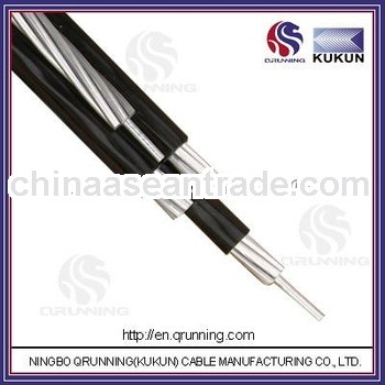 Aerial Bundled Cable (AAAC as messenger core)