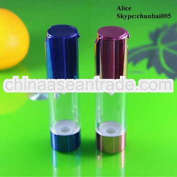 Airless Cosmetic Packing airless bottle with pump cap for packing
