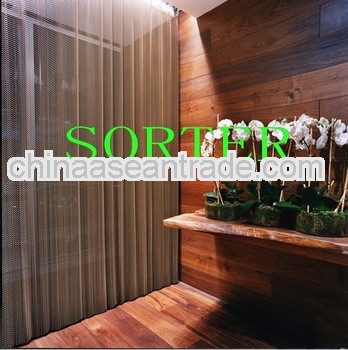 Architectural mbroidered sheer voile curtain fabric