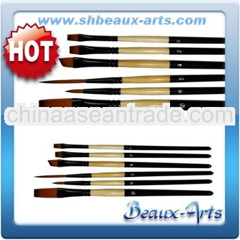 Artist Materials-Golden Nylon 6-Piece Assorted Art Set Brushes for Watercolorists