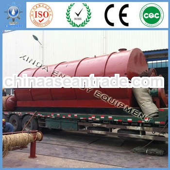 BEST SELL AND HIGH EFFICIENCY waste tire to oil recycling machine