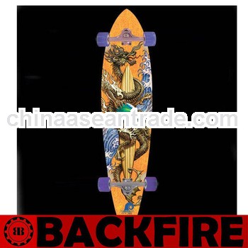 Backfire 2013 New Arrival longboard Professional Manufacturer,100% canadian maple,longboard skateboa