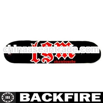 Backfire MOOSE SKATEBOARD TGM GOTH BLACK Decks Deck 7.5 + GRIP
