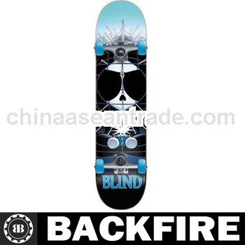 Backfire New Mid Youth Complete Skateboard - 6.75" - Black/Blue Professional Leading Manufactur