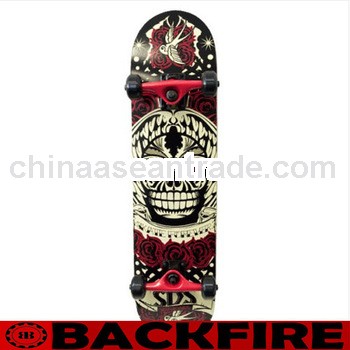 Backfire Skate Forever Black / Red Skateboard 7.75" Complete