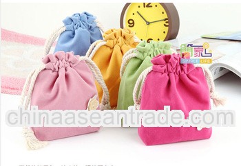 Beautiful Hot Sale Promotional Velvet Drawstring Gift pouch ,made in China,