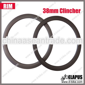 Best for speed carbon bicycle rim clincher 38mm