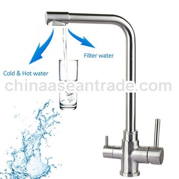Best seller kitchen stainless steel 3way faucet