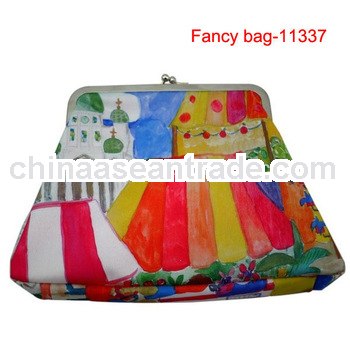Big size nylon coin purse with colorful printing