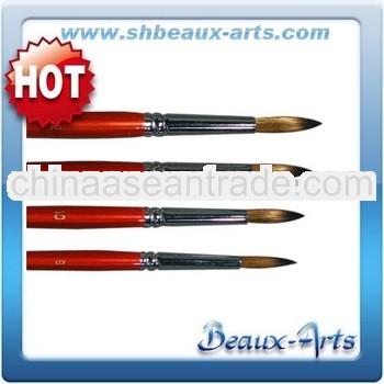 Blending Brush,Synthetic Fiber,Round Shaped,Brown Synthetic Round Brushes