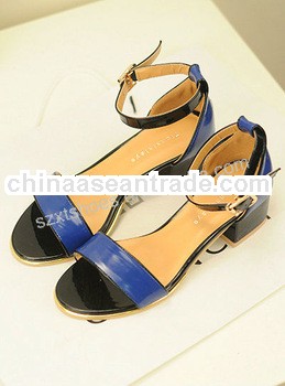 Blue fashion sandal 2013 flat sandals for lady sandal open toe