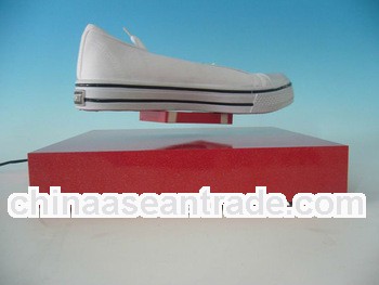 Bottom magnetic floating display stand, Shoe advertising display stand W-6059