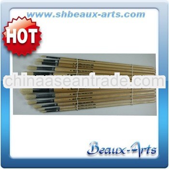 Brush manufacture-Varnished artist brushes sets-Hog bristle brush sets