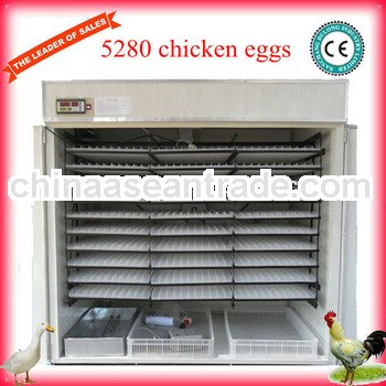CE Approved best selling 5280 chicken eggs Wholesales full automatic chicken incubator egg hatchery 