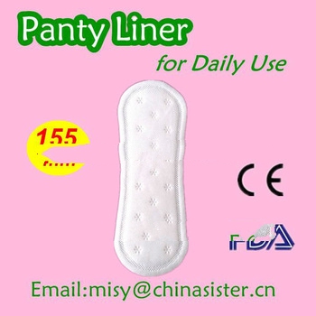 CE FDA 155mm Daily Use Panty Liner
