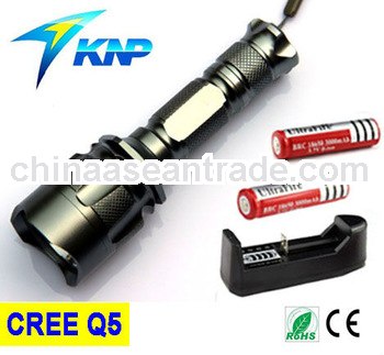 CREE Q5 Superbright 18650 battery CREE LED flashlight