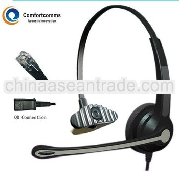 Call center noise-cancelling phone headset with RJ11 plug HSM-900FPQDRJ
