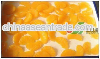Canned Mandarine in light syrup (BRC/Haccp/Kosher canned food)