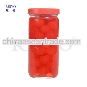Canned dark cherries red in syrup 4250ml jars in China without stem 2013
