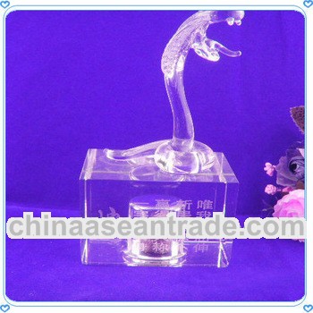 Cheap Glass Crystal Zodiac Snake for New Year Decoration