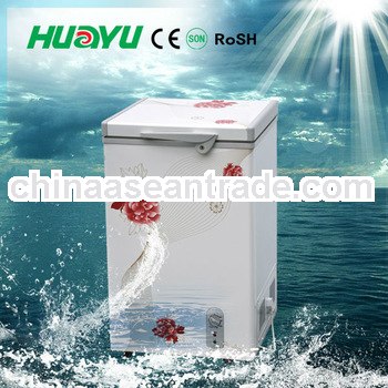 Chest Freezer With CE,CB,SONCAP With Led Light/Inner glass/Wheels/Basket/Handle/Lock From100L-500L