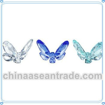 Colorful Glass Mold Crystal Butterfly for Wedding Door Gifts