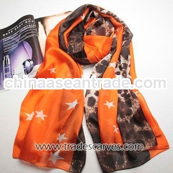 Colorful large szie leopard paj silk pashmina scarf