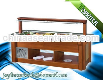 Commerical Marble table top Island Type Salad Bar