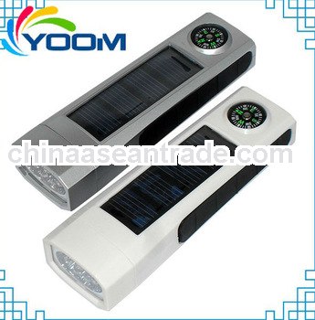 Compass YMC-T501PS 5 leds durable back up rechargeable solar powered torch