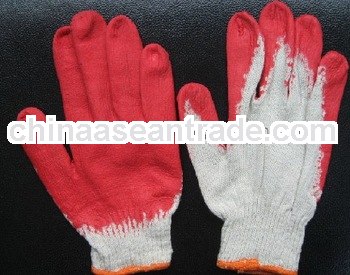 Cotton liner colored cheap latex glove