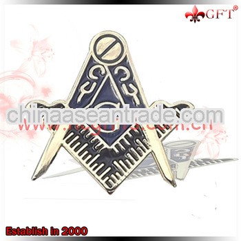 Custom design metal masonic silver pins/enamel silver pins