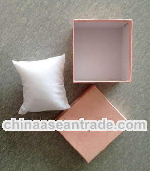 Custom jewelry paper box with pillow insert for watch packaging