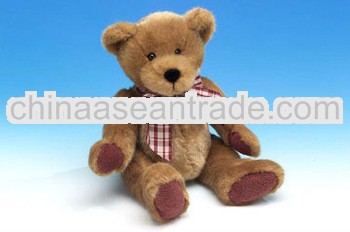 Custom lovely plush teddy bear with ribbon