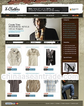 Customize china bulk site, online store shopping cart, website design