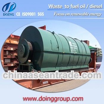 DOINGGROUP waste tire recycling to oil diesel production line with SGS oil report