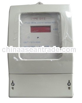 DTS Series three-phase& four wires electrical type KWH meter