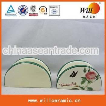 Decorative Ceramic Napkin Holder