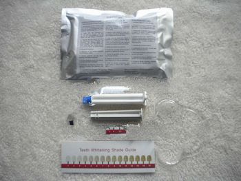 Dentist use Hydrogen Peroxide tooth bleaching Kits