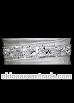Diamond Swarovsk Crystal Belts and Sashes with Shiny Beadwork Embellishment
