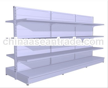 Double sided Supermarket Shelf with an Adjustable Foot TE-SP077
