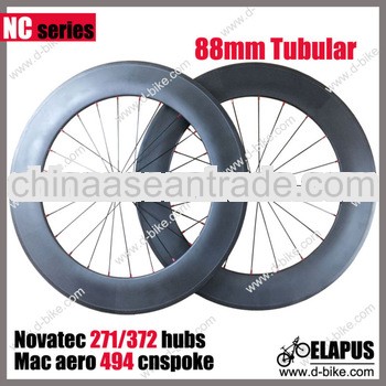 Durable 700c full carbon fiber wheel tubular 88mm