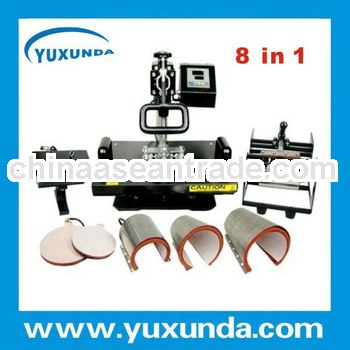 Durable high quality 8 in 1 heat press machine, 8 in 1 sublimation machine