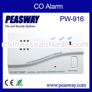 EN50291 battery powered carbon monoxide alarm PW-916